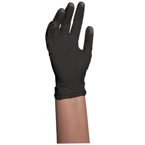 BaByliss PRO Disposable Black Vinyl Gloves Medium Nove Salon