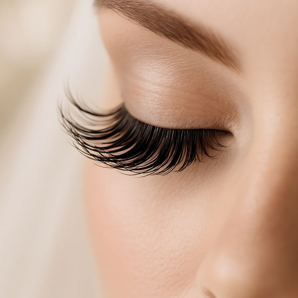 Volume lash course — soft fluffy lash close-up